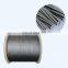 1860Mpa ASTM High quality silver 1mm 2mm 7 wire pc ht Twisted stainless steel strand rope galvanized steel wire strand