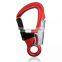 JRSGS Customized Aluminum Climbing Auto Locking Carabiner 35kN Climbing Gear Carabiner Clips Screwgate Snap Hook S7110TN