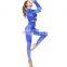 women's Fitness Yoga Set Sportswear Running Clothes Contrast Color Sports Band Sexy Sports Suit Sports Leggings