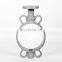 With Supervisor U Type Triple Eccentric 5 Inch Disk SS 304 Pneumatic Soft Wafer Type Resilient Seat Butterfly Valve Body