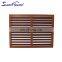 Superhouse New design air flow brown aluminium louvre windows shutters