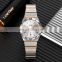 Skmei 9257 Luxury Wristwatches Men/Women Stainless Steel Quartz Couple Watch 30m Waterproof