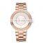 High Quality Rose Gold Stainless Steel Bracelet Watch OEM Luxury Brand Women Wrist Watch