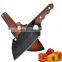 Forged Hammer Pattern Viking Stainless Steel Fillet set Cleaver Butcher Knife For Meat Chopping Rosewood Handle with beer knife