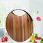 Custom/Wholesale Natural Wooden Round Cutting Board with hanging Hole Butcher Charcuterie Serving Acacia Wood Chopping Block