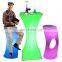 modern Plastic Portable Bar Counter furniture,Home Wine Mini Bar Counter design illuminated led furniture for lounge nightclub