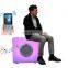 cube LED speaker light outdoor waterproof Multi-function rechargeable cordless Portable plastic music speaker with led lighting