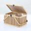 Best selling Woven storage basket with handle bamboo basket with lid Wholesale Made in Vietnam