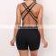 Hot Style Ladies Sports Fitness Running Yoga Bodysuit Girls Ballet Dance Jumpsuit Sexy Yoga Gym Suit Shorts jumpsuit For Women