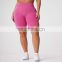 Best Hot Sale Seamless High Waist Ruched Back Speckled Scrunch Seamless Shorts Gym Running Wear Yoga Short Pants Fitness Women