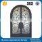 Decorative And Practical Wrought Iron Frame Doors Double Entry