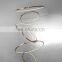 Hot Sale Contemporary LED Pendant Light Middle-Sized Aluminum round Chandelier with Modern Metal Rings for Home Office