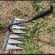 All steel hardened nail tines grass harrow digging wild vegetables lawn loosening rakes hand garden sweeping tool weeding rake