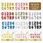 16 Inch Foil Number Balloons Printed Helium Aluminum Foil Digital Balloon 0-9 Party Decorations Birthday Event Decor Globos