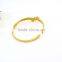 new fashion girls tops 316l stainless steel jewelry gold bangel bracelet