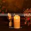 hot sale battery operation flameless moving wick candle led light moving wick led candle