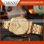 Wholesale 3Atm Waterproof Quartz Day/Date Man And Woman Gold Watchs