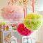 Tissue paper pom poms artificial flowers balls birthday Wedding decoration kids party supplies