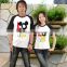 China OEM cotton cheap price couple t-shirts for lovers