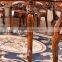 Restaurant luxury antique dinner daining table set import furniture from china
