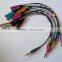 manufacture gold-plated DC3.5 m to 2*female earphone splitter cable
