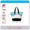 waterproof fashion handle bag ladies stripe nylon one shoulder hand bag