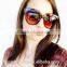 Retro Round Dark Brown Tortoise Vintage Oversized Sunglasses Fashion Retro Eyewear