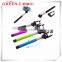 Extendable Handheld Audio Cable control Selfie Stick Monopod For iPhone Samsung
