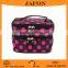 Black And White Dot Pattern Two Layers Makeup Case Bag