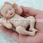 Fashion cute mini vinyl baby dolls 4 inch palm hand doll toy that look real