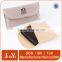 black silk screen logo long wallet packaging velvet pouch