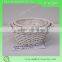 set of 3 wicker storage basket with liner