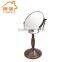Chrome plated standing makeup mirror magnifying 5x