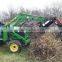 Excavator rotating grapple for wood