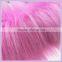 pink faux fur fabric long pile furs China manufacturer