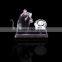 Hot 2016 mouse crystal desk clock