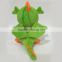 Custom stuffed plush dragon toy, green cute plush dragon toy, mini dragon plush toy
