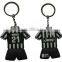 personalized cheap custom design rubber keychain, 2d custom shaped soft pvc keychain