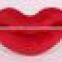 Individual character big red mouth plush bolster toy