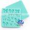 Cake decorating tools blue bowknot silicone mold for fondant