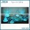 Multicolor 15cm Flower size restaurant table centerpiece vase base LED