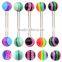 TR01041 resin tongue barbell piercing , plastic custom tongue rings