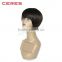 human hair full lace wigs under 100 silver gray short silk straight wig for yong lady and women