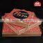 Custom white corrugated pizza boxes with glossy lamination