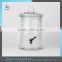 High Quality 5L Beverage Dispenser Glass Jar Cylinder Clear Glass Bottle With Tap
