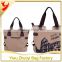 Korea Style Custom OEM Production Vintage Canvas Tote Bag with Single Shoulder Strap
