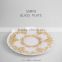 SAMYO 13" Home Decorative Wedding Catering Gold flower charge plate