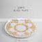 SAMYO 13" Home Decorative Wedding Catering Gold flower charge plate