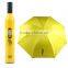 fashion design folding advertising wine bottle umbrella