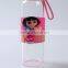 Wholesale 280ml Borosilicate small Glass Water Bottle for Kids For Sport